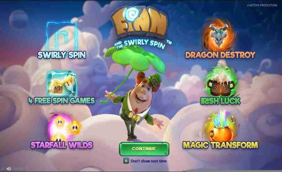 Finn and the Swirly Spin Splash Screen