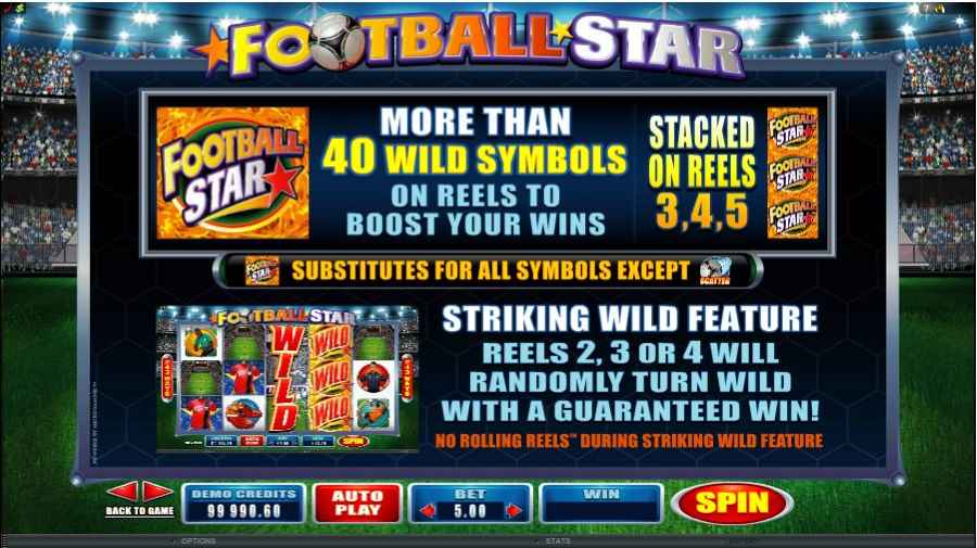 Football Star Wild Bonus Feature