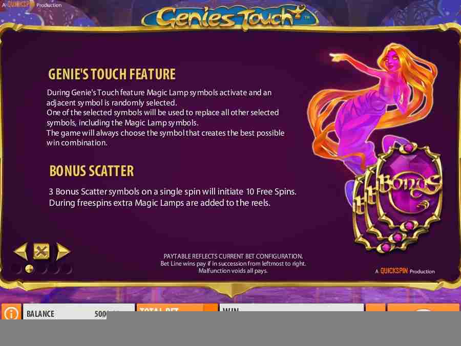 Bonus Scatter & Touch Feature