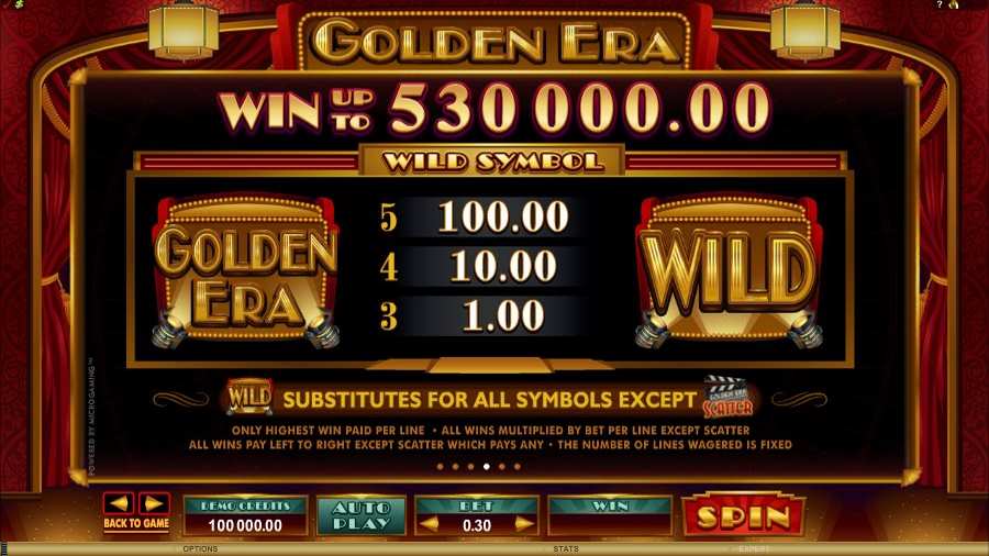 Golden Era Wild Bonus Feature