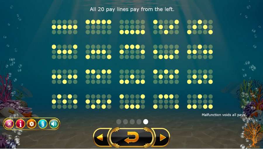 Golden Fish Tank Pay Lines 