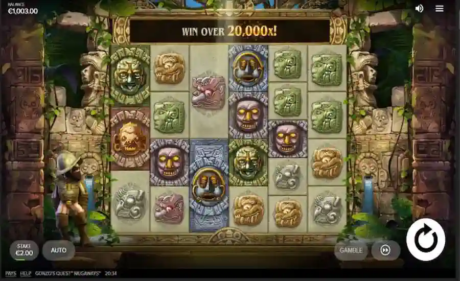 Gonzo’s Gold Megaways Screenshot