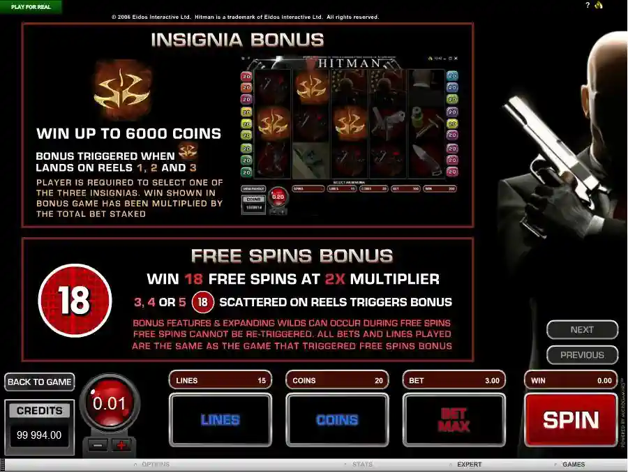 HitMan Insignia Bonus