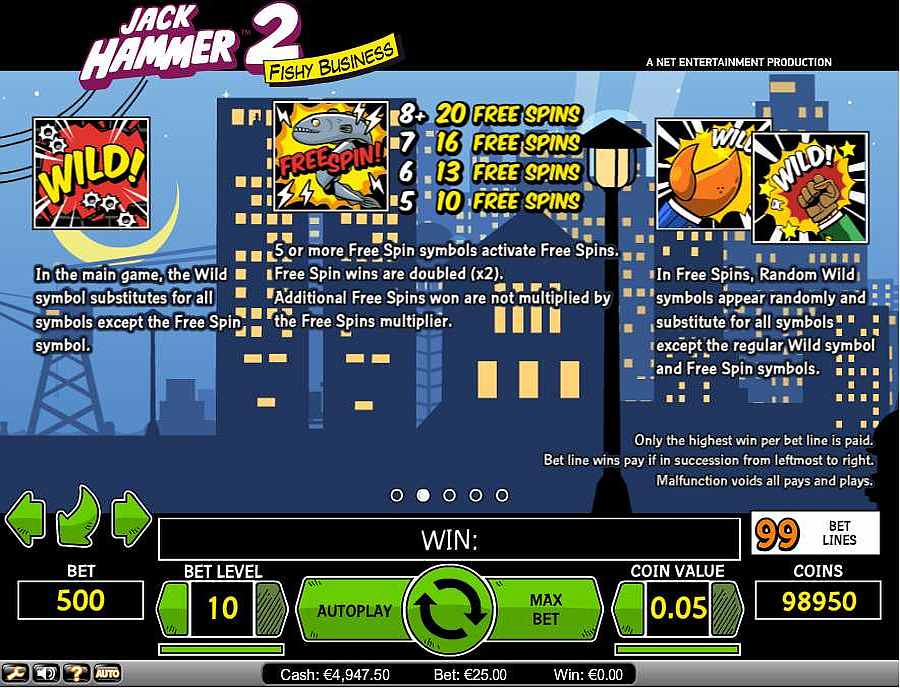 Jack Hammer 2 Bonus Features