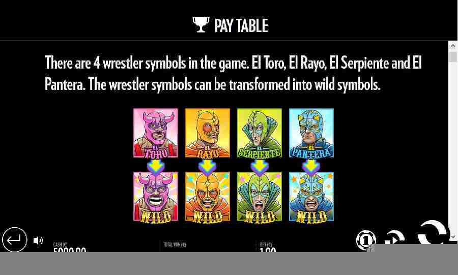 Luchadora Wrestler Symbols