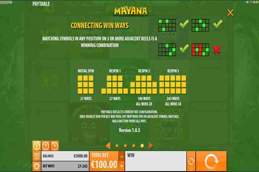 Mayana Connecting Win Ways