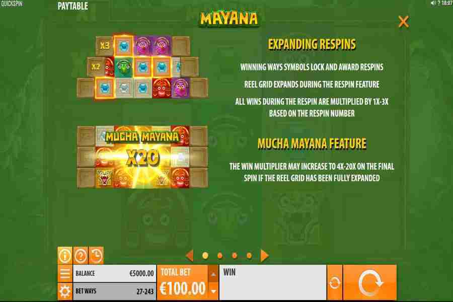 Mayana Bonus Features