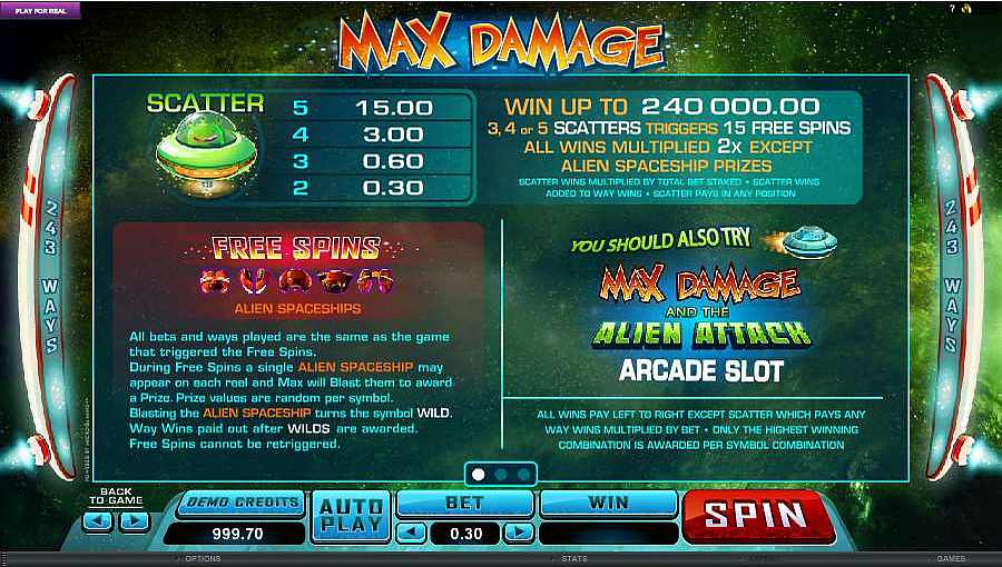 Max Damage Bonus Feature