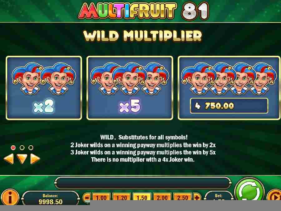 Wild Multiplier Feature