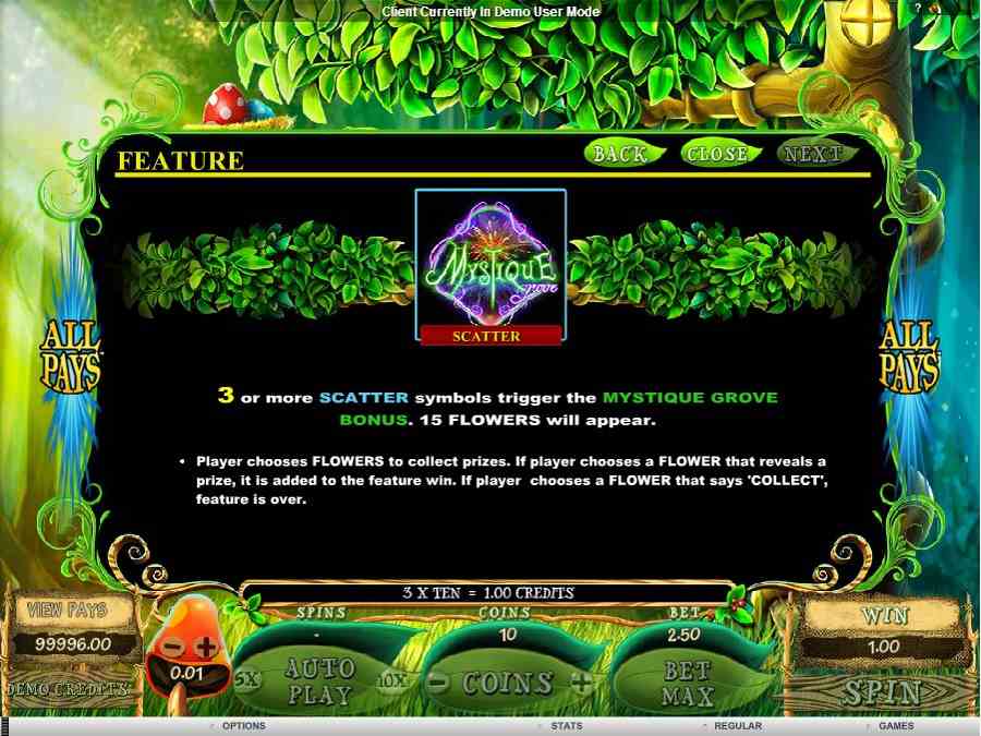 Mystique Grove Scatter Feature