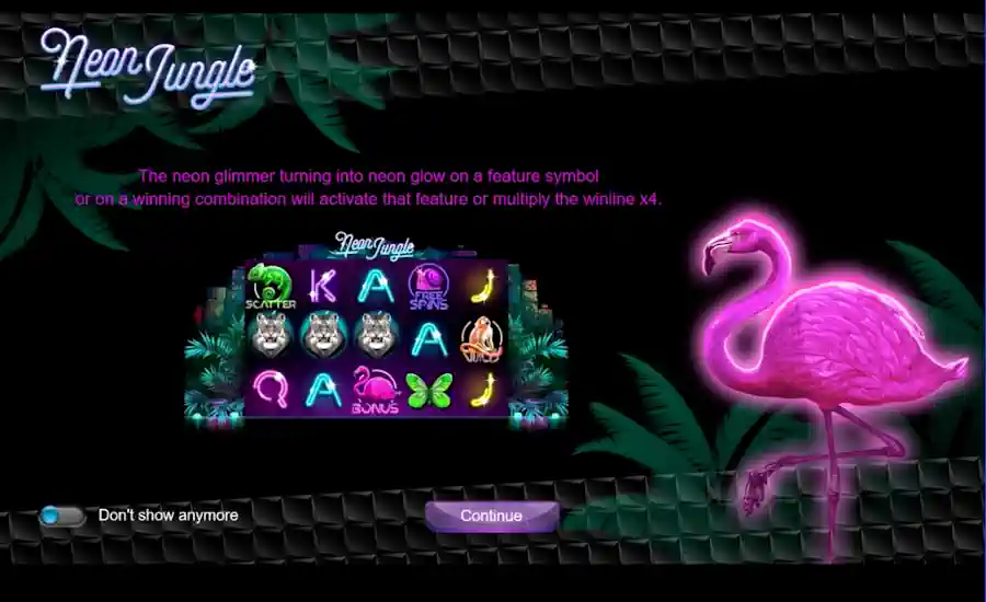 Neon Jungle Splash Screen
