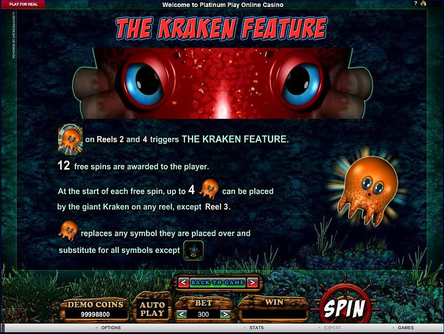 Octopays The Kraken Feature