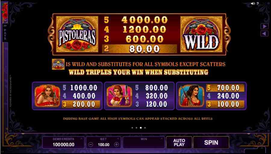 Pistoleras Wild Bonus Feature