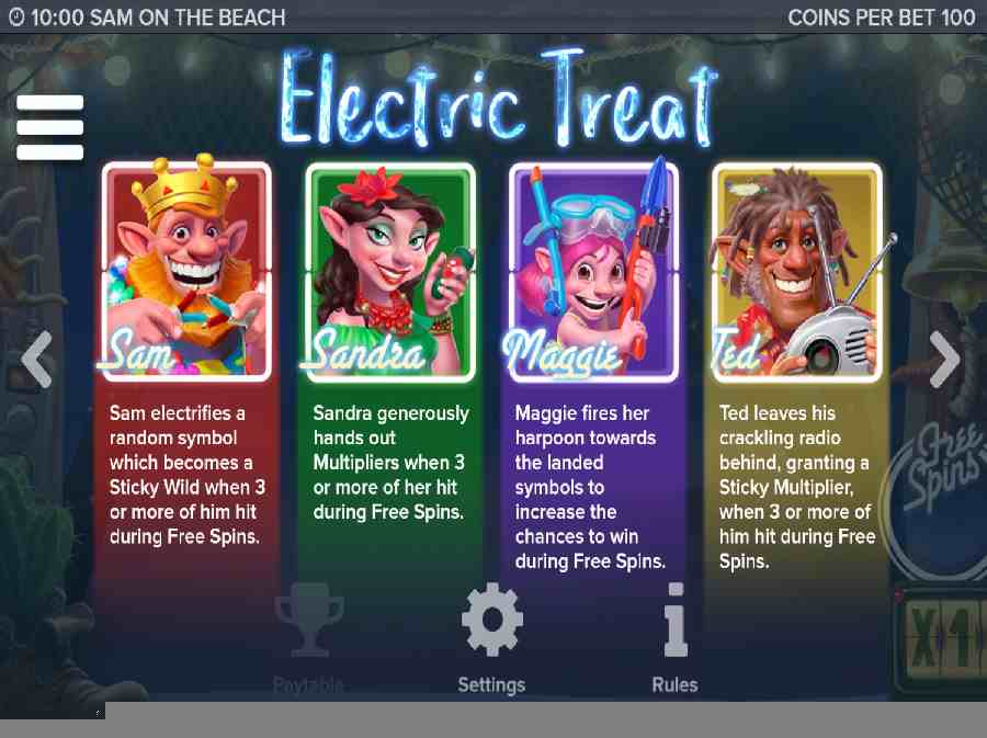 Sam On The Beach Electric Treat Screen