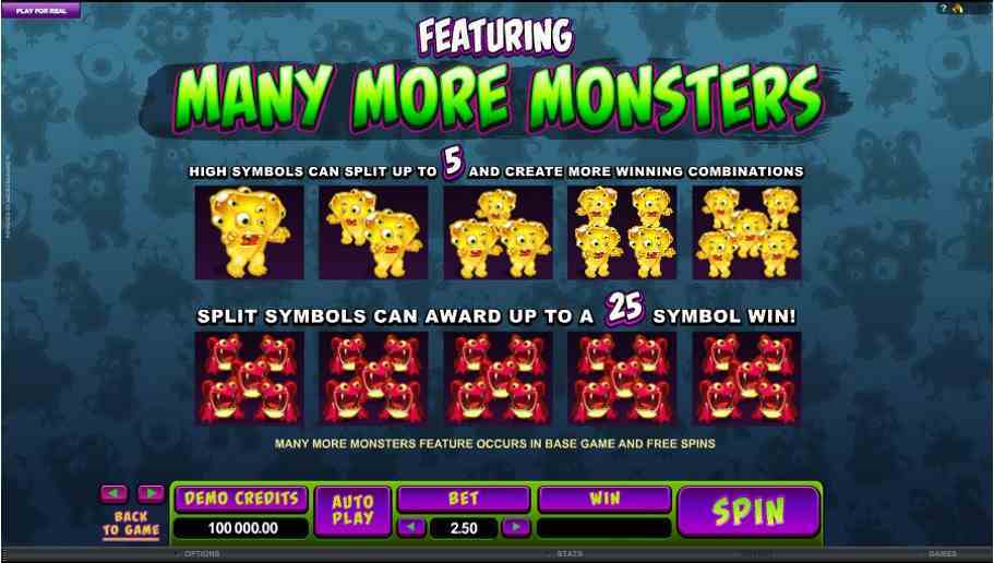 So Many Monsters Symbols Features