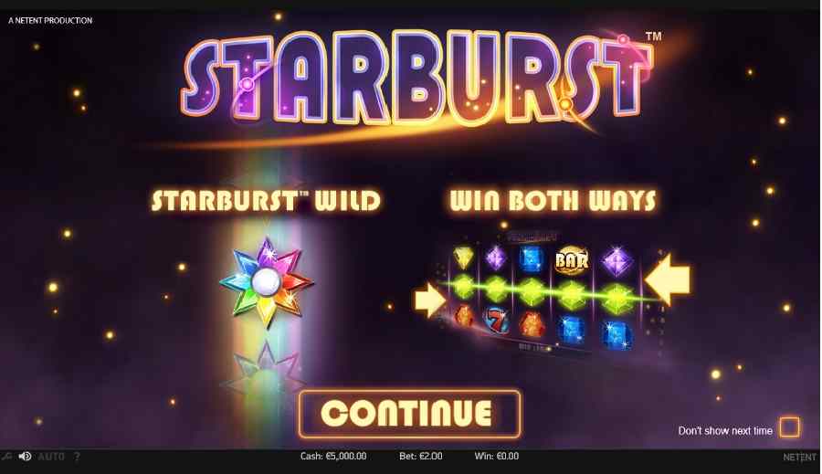 Starburst Splash Screen