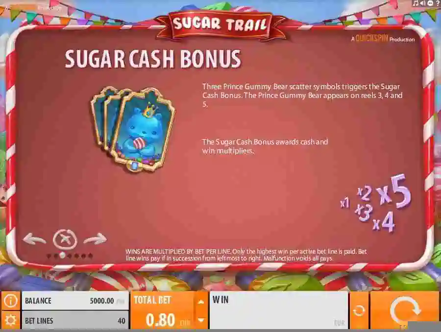 Sugar Cash Bonus