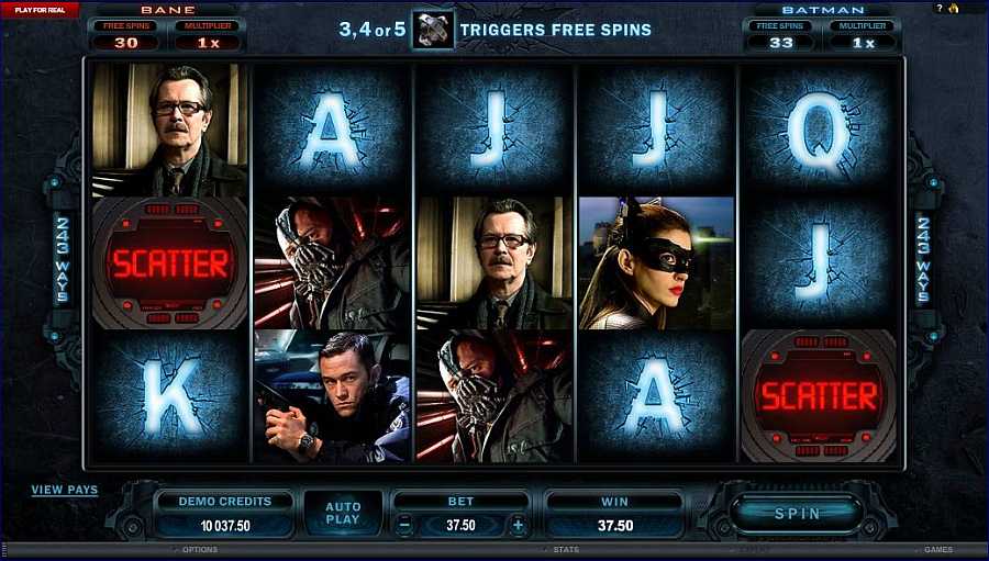 The Dark Knight Rises Scatters