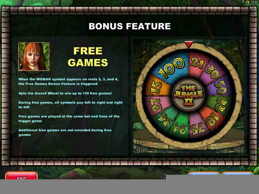 The Jungle II Bonus Feature