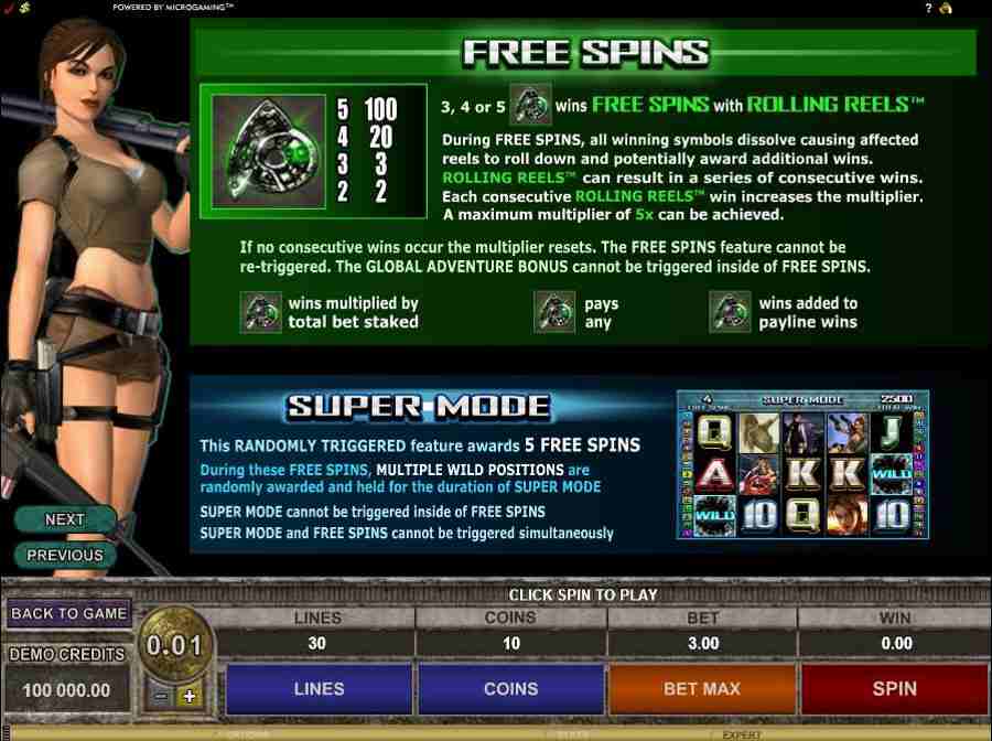 Free Spins tomb Raider