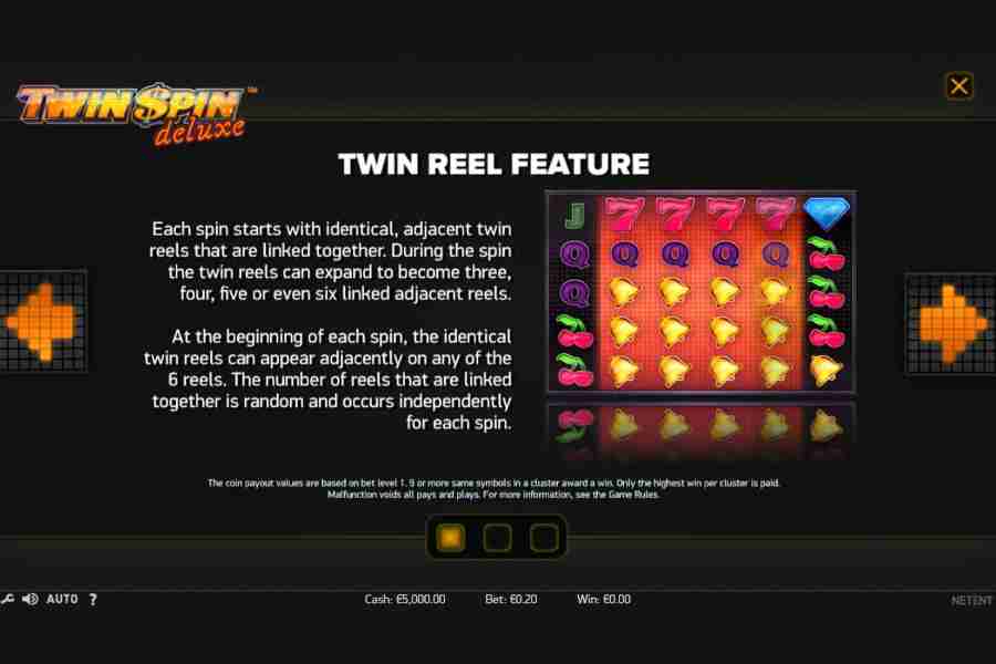 Twin Spin Deluxe Reel Feature