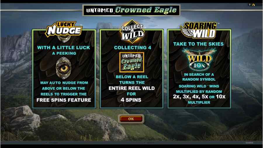 Untamed Crowned Eagle Bonus Features