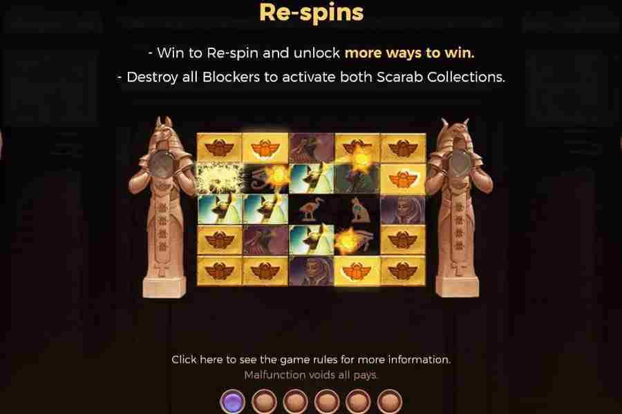 Valley Of The Gods Re Spins Feature