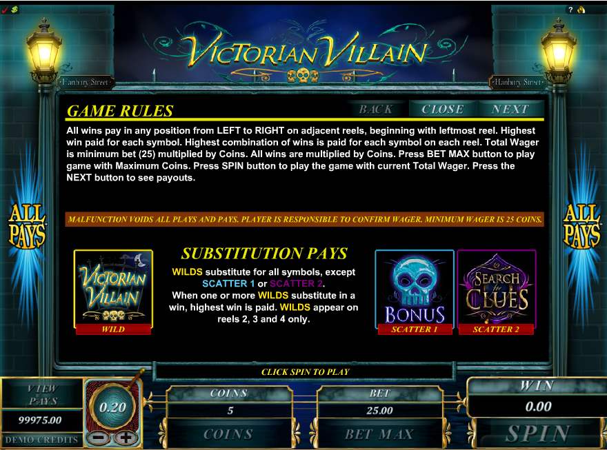 Victorian Villain Bonus Feature