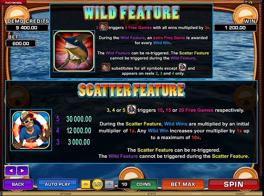 Wild Catch Bonus Feature