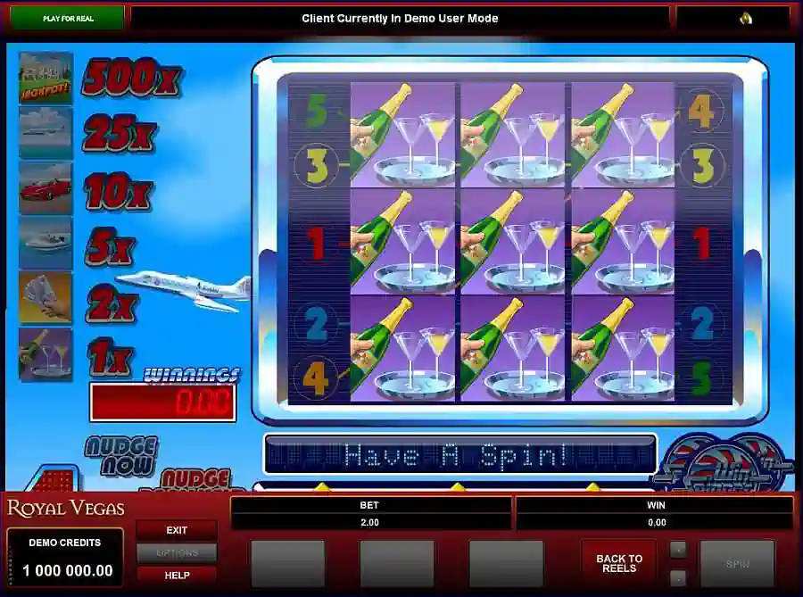 Win Spinner Symbols Pay table