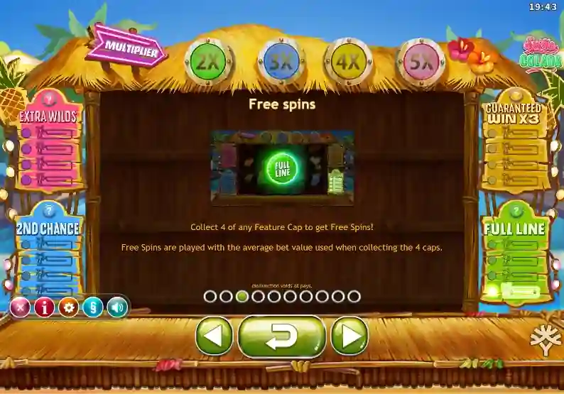 Spiña Colada Free Spins