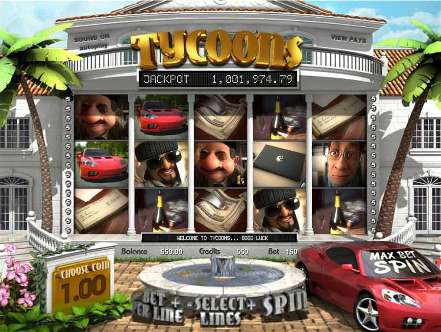 Tycoons Main Slots Screen