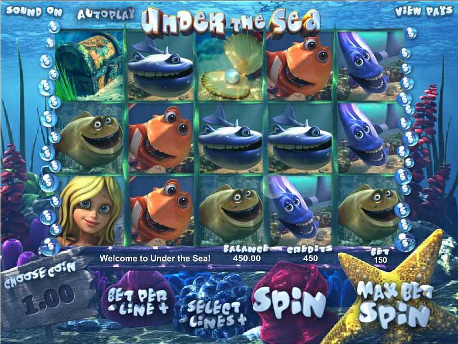 Under the Sea Main Slots Screen