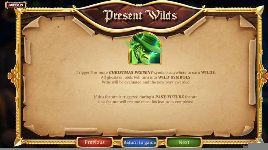 A Christmas Carol  Present Winning Spins Symbol info