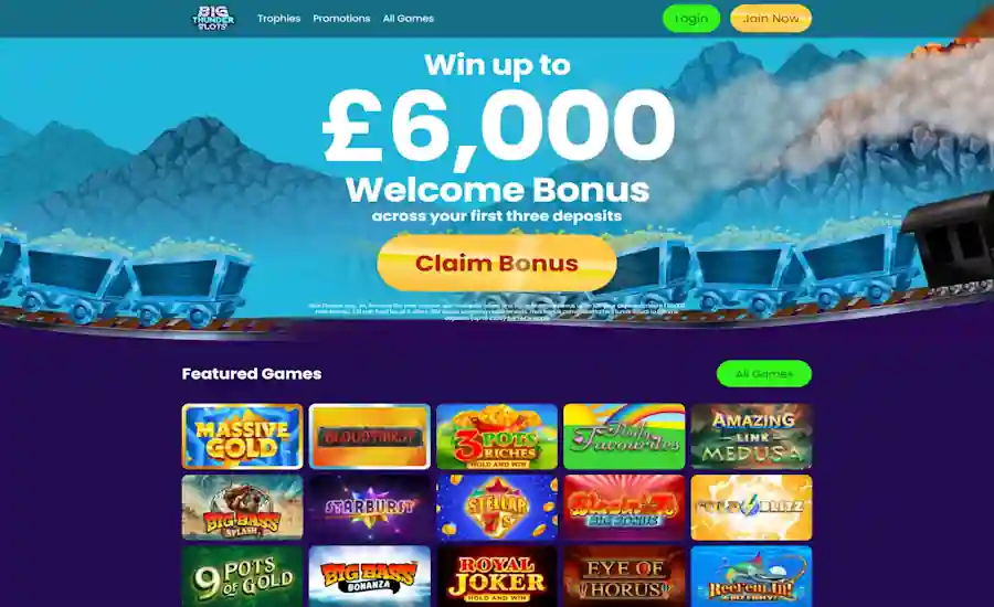 Big Thunder Slots Casino Screenshot