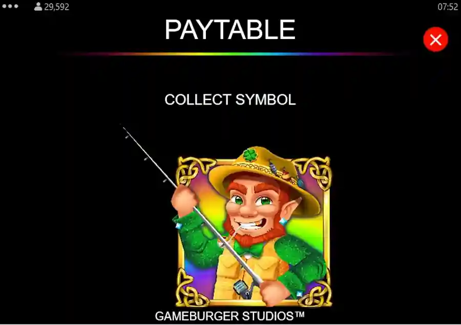 Fishin' pots of gold Paytable