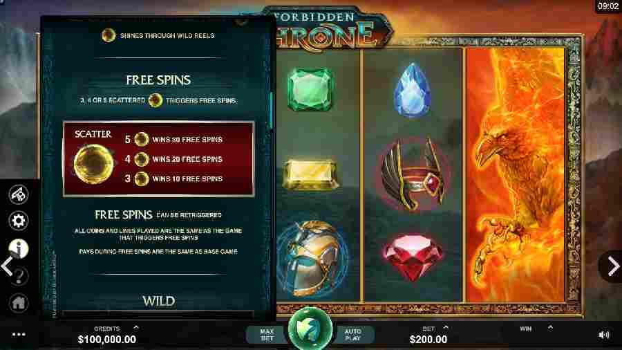 Forbidden Throne Free Spins