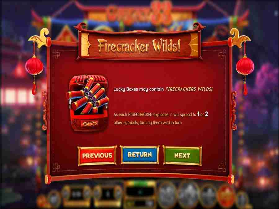 Great 88 Fire Cracker Wilds Feature