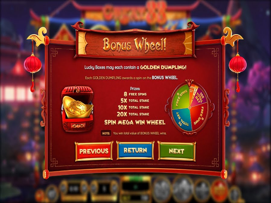 Great 88 Bonus Wheel Feature