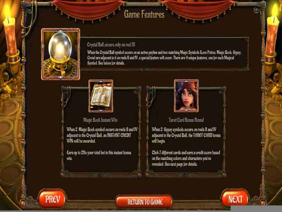 Gypsy Rose Game Features 