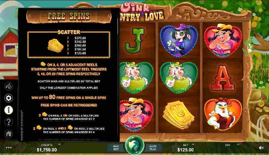 Oink Country Love Free Spins