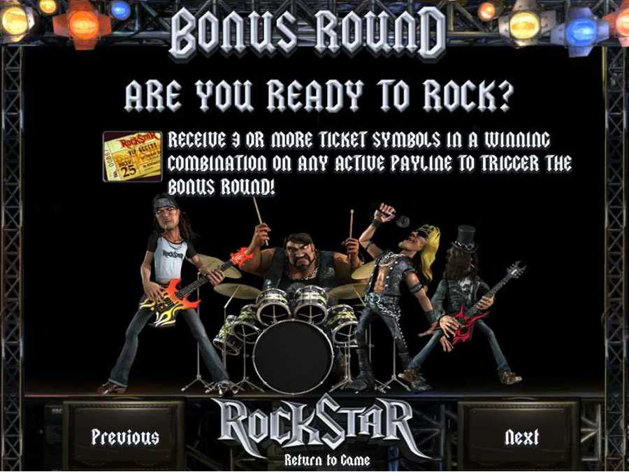 Rockstar Bonus Round Feature