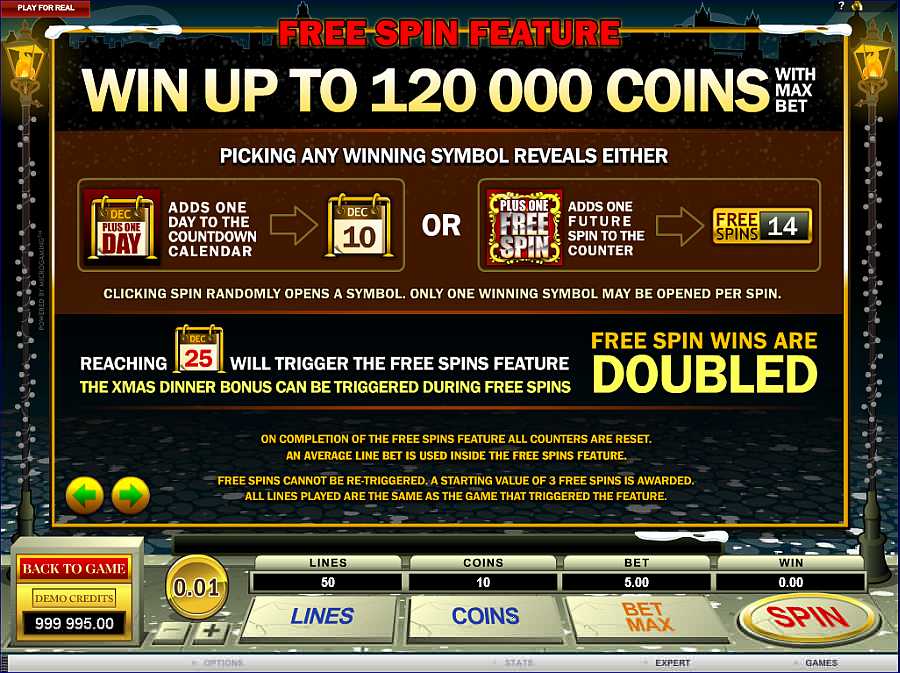 Scrooge Free Spins Feature