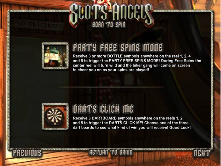 Slots Angels Free Spins Features