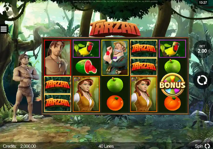 Tarzan Slot Screenshot