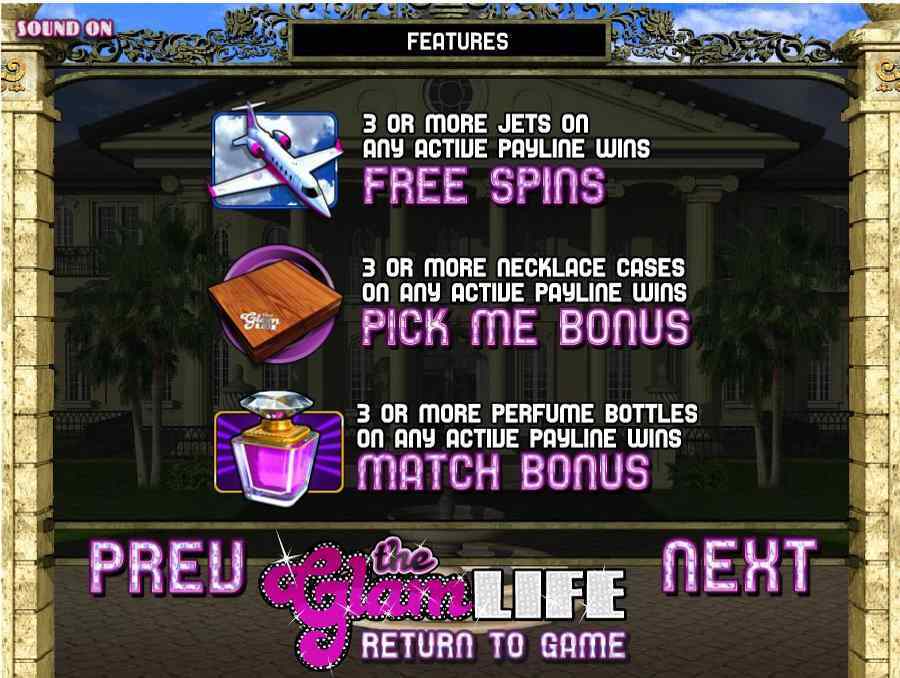 The Glam life Bonus Features