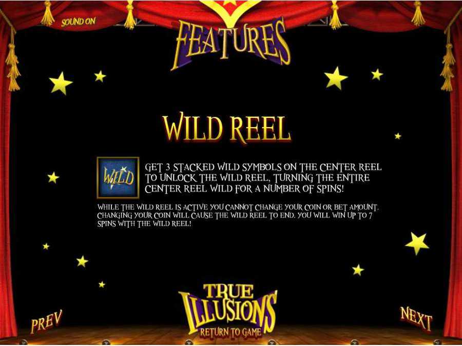 True Illusions Wild Reel Feature