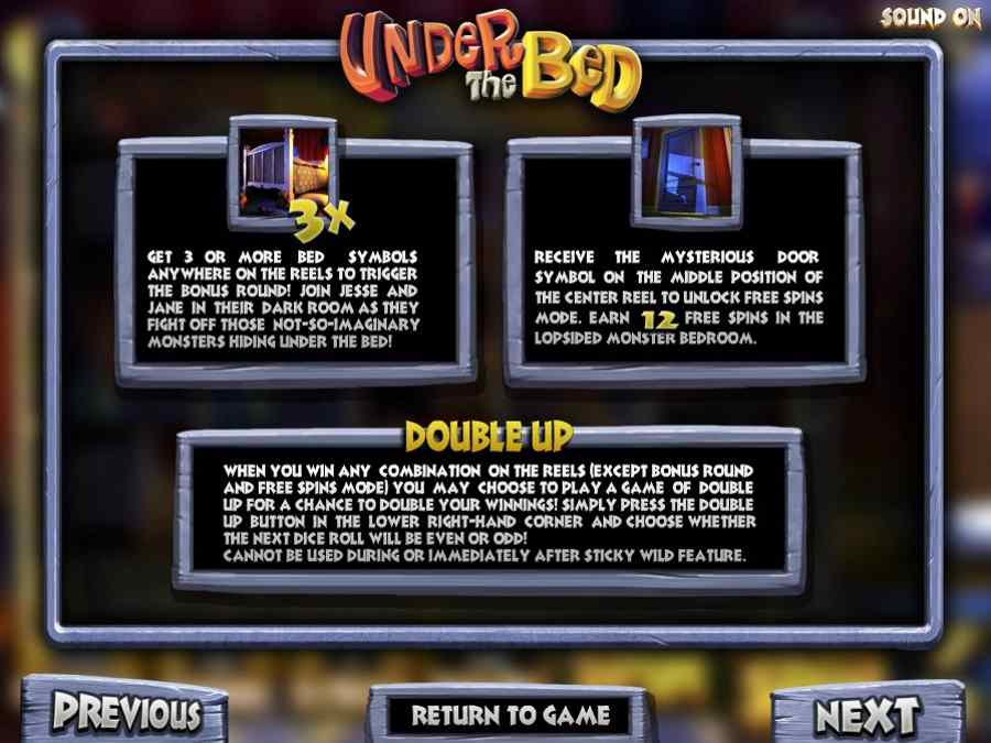 Under the Bed Door Bonus