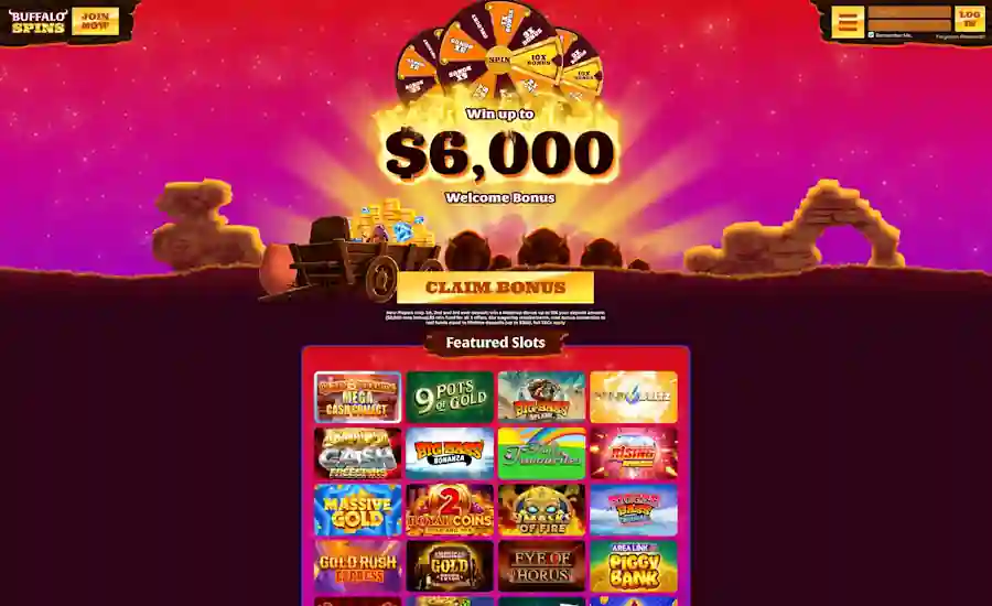 Buffalo Spins Casino Screenshot