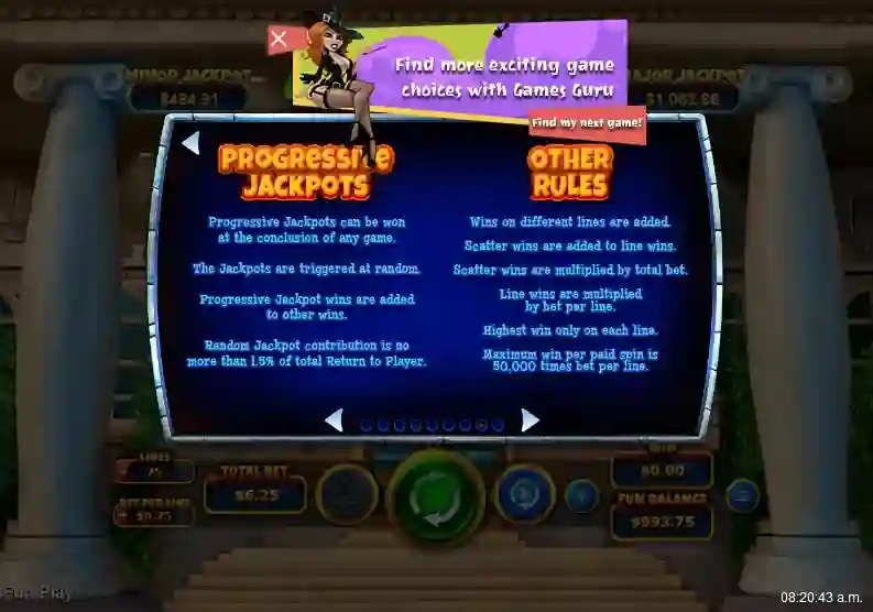 Cash bandits 3 Progressive Rules